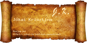 Jókai Krisztina névjegykártya